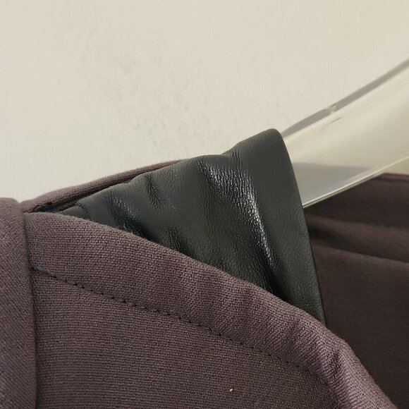 MILLY | Lamb Leather Blazer Gray Sz 6 - Picture 5 of 7